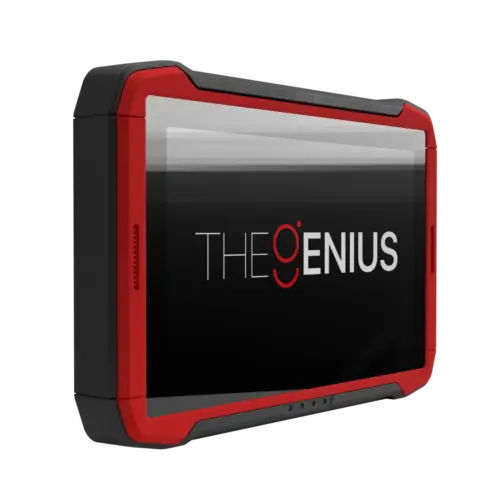 Dimsport TheGenius – programator ECU, tablet 10,1″ (widok z przodu)