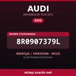 Oryginalny plik SGO AUDI 8R0907379L wersja 0010 - sklep szarbi.net