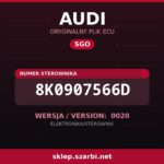 Oryginalny plik SGO AUDI 8K0907566D wersja 0020 - sklep szarbi.net
