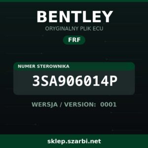 Oryginalny plik FRF BENTLEY 3SA906014P wersja 0001 - sklep szarbi.net