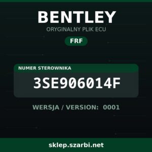Oryginalny plik FRF BENTLEY 3SE906014F wersja 0001 - sklep szarbi.net