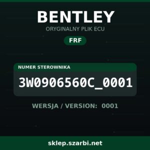 Oryginalny plik FRF BENTLEY 3W0906560C_0001 wersja 0001 - sklep szarbi.net