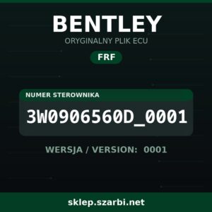 Oryginalny plik FRF BENTLEY 3W0906560D_0001 wersja 0001 - sklep szarbi.net