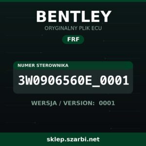 Oryginalny plik FRF BENTLEY 3W0906560E_0001 wersja 0001 - sklep szarbi.net