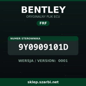 Oryginalny plik FRF BENTLEY 9Y0909101D wersja 0001 - sklep szarbi.net