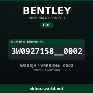 Oryginalny plik FRF BENTLEY 3W0927158__0002 wersja 0002 - sklep szarbi.net