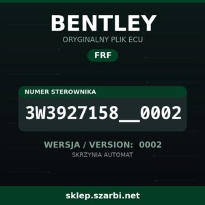 Oryginalny plik FRF BENTLEY 3W3927158__0002 wersja 0002 - sklep szarbi.net
