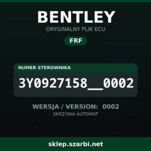 Oryginalny plik FRF BENTLEY 3Y0927158__0002 wersja 0002 - sklep szarbi.net