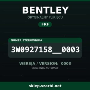 Oryginalny plik FRF BENTLEY 3W0927158__0003 wersja 0003 - sklep szarbi.net