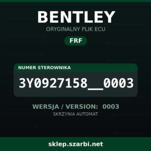 Oryginalny plik FRF BENTLEY 3Y0927158__0003 wersja 0003 - sklep szarbi.net