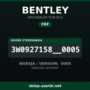 Oryginalny plik FRF BENTLEY 3W0927158__0005 wersja 0005 - sklep szarbi.net