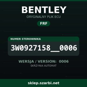 Oryginalny plik FRF BENTLEY 3W0927158__0006 wersja 0006 - sklep szarbi.net