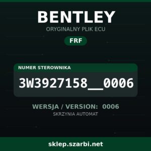 Oryginalny plik FRF BENTLEY 3W3927158__0006 wersja 0006 - sklep szarbi.net
