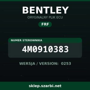 Oryginalny plik FRF BENTLEY 4M0910383 wersja 0253 - sklep szarbi.net