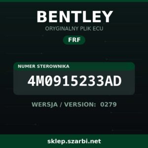 Oryginalny plik FRF BENTLEY 4M0915233AD wersja 0279 - sklep szarbi.net