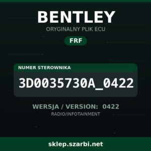 Oryginalny plik FRF BENTLEY 3D0035730A_0422 wersja 0422 - sklep szarbi.net