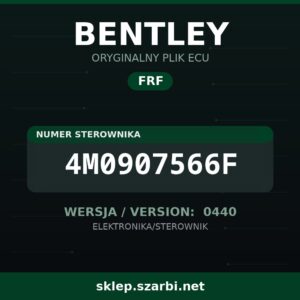 Oryginalny plik FRF BENTLEY 4M0907566F wersja 0440 - sklep szarbi.net