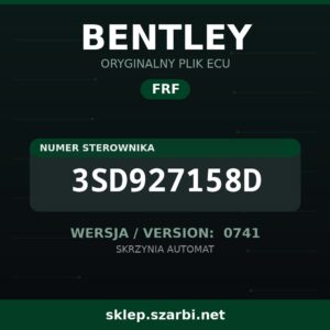 Oryginalny plik FRF BENTLEY 3SD927158D wersja 0741 - sklep szarbi.net
