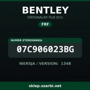 Oryginalny plik FRF BENTLEY 07C906023BG wersja 1348 - sklep szarbi.net