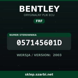 Oryginalny plik FRF BENTLEY 057145601D wersja 2003 - sklep szarbi.net