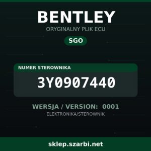 Oryginalny plik SGO BENTLEY 3Y0907440 wersja 0001 - sklep szarbi.net
