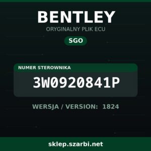 Oryginalny plik SGO BENTLEY 3W0920841P wersja 1824 - sklep szarbi.net
