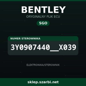Oryginalny plik SGO BENTLEY 3Y0907440__X039 - sklep szarbi.net