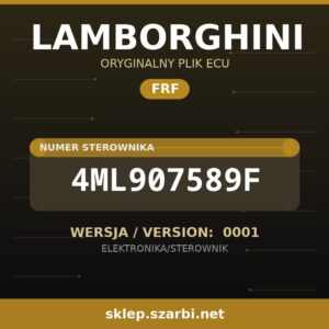 Oryginalny plik FRF LAMBORGHINI 4ML907589F wersja 0001 - sklep szarbi.net