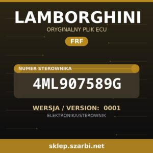Oryginalny plik FRF LAMBORGHINI 4ML907589G wersja 0001 - sklep szarbi.net