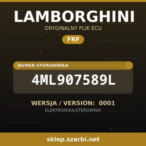 Oryginalny plik FRF LAMBORGHINI 4ML907589L wersja 0001 - sklep szarbi.net