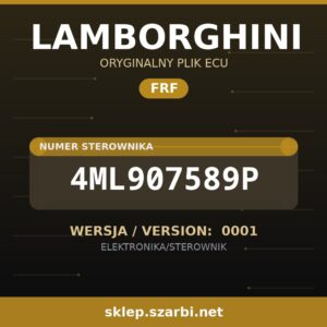 Oryginalny plik FRF LAMBORGHINI 4ML907589P wersja 0001 - sklep szarbi.net