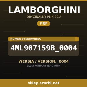 Oryginalny plik FRF LAMBORGHINI 4ML907159B_0004 wersja 0004 - sklep szarbi.net
