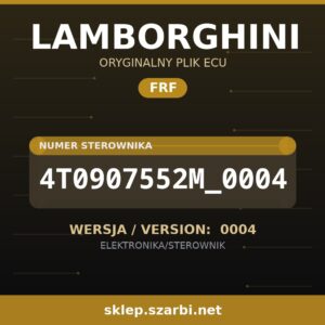Oryginalny plik FRF LAMBORGHINI 4T0907552M_0004 wersja 0004 - sklep szarbi.net