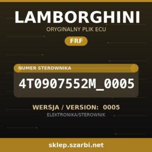 Oryginalny plik FRF LAMBORGHINI 4T0907552M_0005 wersja 0005 - sklep szarbi.net