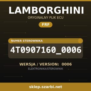 Oryginalny plik FRF LAMBORGHINI 4T0907160_0006 wersja 0006 - sklep szarbi.net