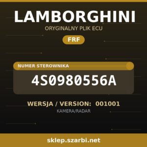 Oryginalny plik FRF LAMBORGHINI 4S0980556A wersja 001001 - sklep szarbi.net