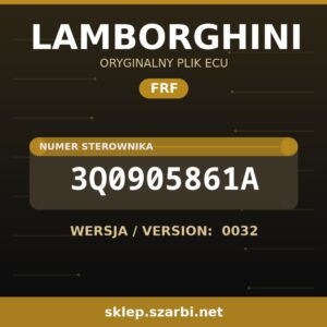 Oryginalny plik FRF LAMBORGHINI 3Q0905861A wersja 0032 - sklep szarbi.net