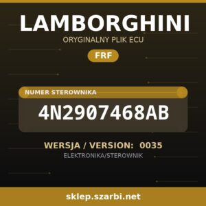 Oryginalny plik FRF LAMBORGHINI 4N2907468AB wersja 0035 - sklep szarbi.net