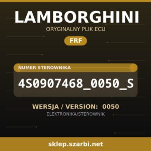 Oryginalny plik FRF LAMBORGHINI 4S0907468_0050_S wersja 0050 - sklep szarbi.net