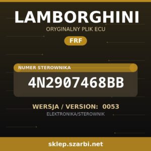 Oryginalny plik FRF LAMBORGHINI 4N2907468BB wersja 0053 - sklep szarbi.net