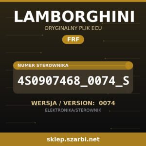Oryginalny plik FRF LAMBORGHINI 4S0907468_0074_S wersja 0074 - sklep szarbi.net