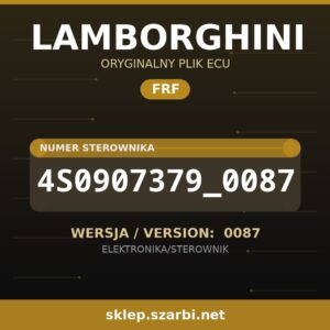 Oryginalny plik FRF LAMBORGHINI 4S0907379_0087 wersja 0087 - sklep szarbi.net