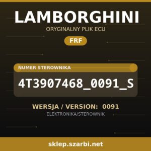 Oryginalny plik FRF LAMBORGHINI 4T3907468_0091_S wersja 0091 - sklep szarbi.net