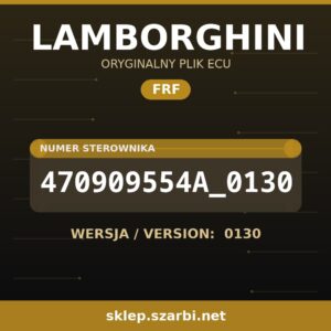 Oryginalny plik FRF LAMBORGHINI 470909554A_0130 wersja 0130 - sklep szarbi.net