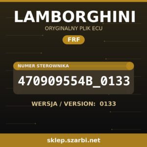 Oryginalny plik FRF LAMBORGHINI 470909554B_0133 wersja 0133 - sklep szarbi.net