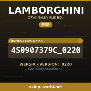 Oryginalny plik FRF LAMBORGHINI 4S0907379C_0220 wersja 0220 - sklep szarbi.net