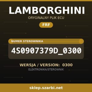 Oryginalny plik FRF LAMBORGHINI 4S0907379D_0300 wersja 0300 - sklep szarbi.net
