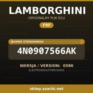 Oryginalny plik FRF LAMBORGHINI 4N0907566AK wersja 0586 - sklep szarbi.net