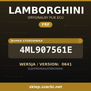 Oryginalny plik FRF LAMBORGHINI 4ML907561E wersja 0641 - sklep szarbi.net