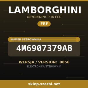 Oryginalny plik FRF LAMBORGHINI 4M6907379AB wersja 0856 - sklep szarbi.net